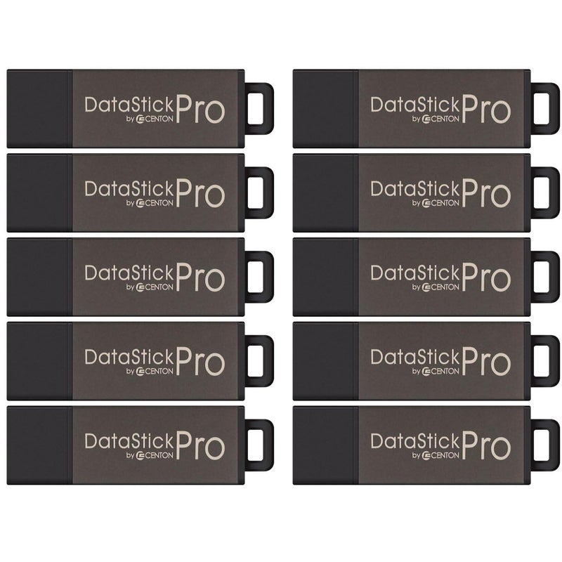 Centon 8GB DataStick Pro by Centon, 10 Pack, USB 2.0 Flash Drive Memory Stick for Storage and Backup - Image 1